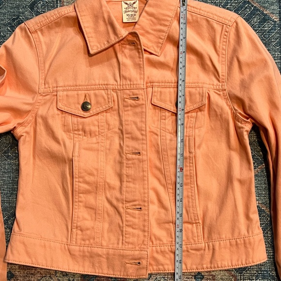 New without tag Peach color Denim Jacket - Picture 7 of 10